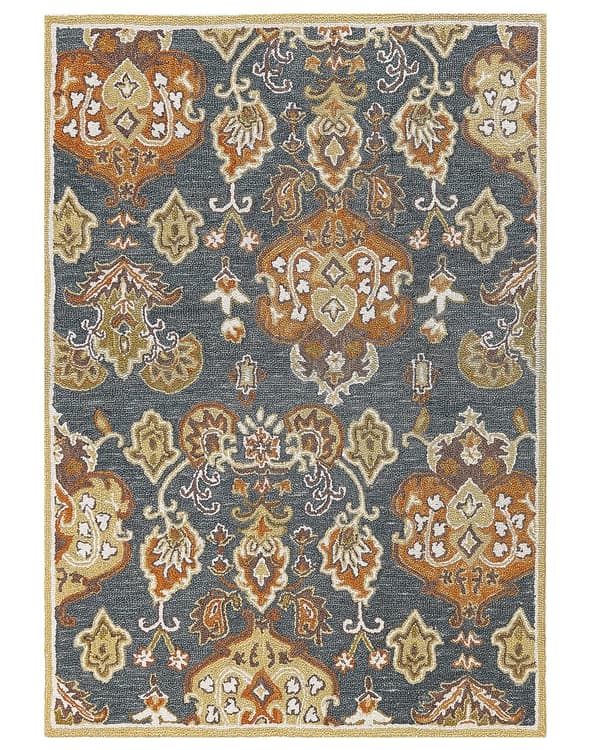 Matta Flerfärgad Ull 160 x 230 cm Tjock tät lugg orientaliskt mönster