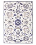 Miniatyrbild 4 av 6: Matta Beige och Blå Ull 140 x 200 cm Tjock Tät lugg Orientaliskt mönster