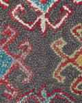 Miniatyrbild 5 av 6: Matta Flerfärgad Ull 80 x 150 cm Tjock tät lugg Orientaliskt mönster Kilim