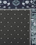 Miniatyrbillede 5 af 6: Løbetæppe Grå Polyester 80 x 300 cm Gang Køkken Løber Langt tæppe Anti-Slip bagside