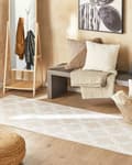 Pikkukuva 2 / 6: Matto beige polyesteri 80 x 300 cm quatrefoil-kuvio neliskulmainen moderni tyyli