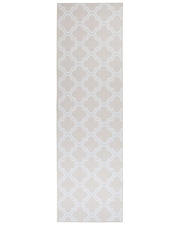 Matta Beige Polyester 60 x 200 cm Orientaliskt Fyrpassmönster Vardagsrum Sovrumsdekorationer