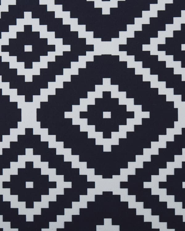 Löparmatta Svart och Vit Polyester 60 x 200 cm Modern Vardagsrum Sovrum Dekorationer