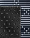 Miniatyrbillede 5 af 6: Område Tæppe Marineblå Polyester 80 x 200 cm Løber Geometrisk Mønster Stue Soveværelse Gang Traditionel