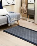 Miniatyrbillede 2 af 6: Område Tæppe Marineblå Polyester 80 x 200 cm Løber Geometrisk Mønster Stue Soveværelse Gang Traditionel