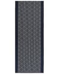 Miniatyrbillede 1 af 6: Område Tæppe Marineblå Polyester 80 x 200 cm Løber Geometrisk Mønster Stue Soveværelse Gang Traditionel