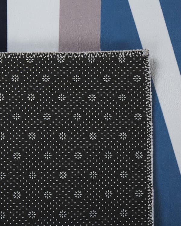 Matta Flerfärgad Polyester 60 x 200 cm Geometriskt randigt mönster Halkskydd Modern hall