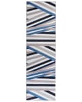 Miniatyrbild 1 av 5: Matta Flerfärgad Polyester 60 x 200 cm Geometriskt randigt mönster Halkskydd Modern hall