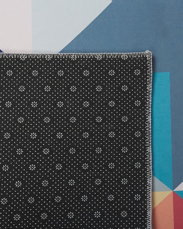 Matta Flerfärgad Polyester 80 x 200 cm Geometriskt triangelmönster Halkskydd Modern Hall