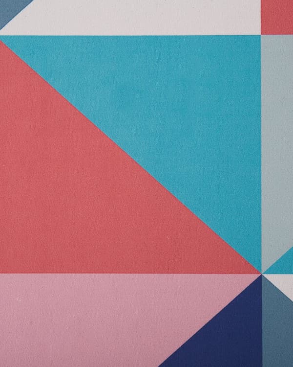 Matta Flerfärgad Polyester 80 x 200 cm Geometriskt triangelmönster Halkskydd Modern Hall
