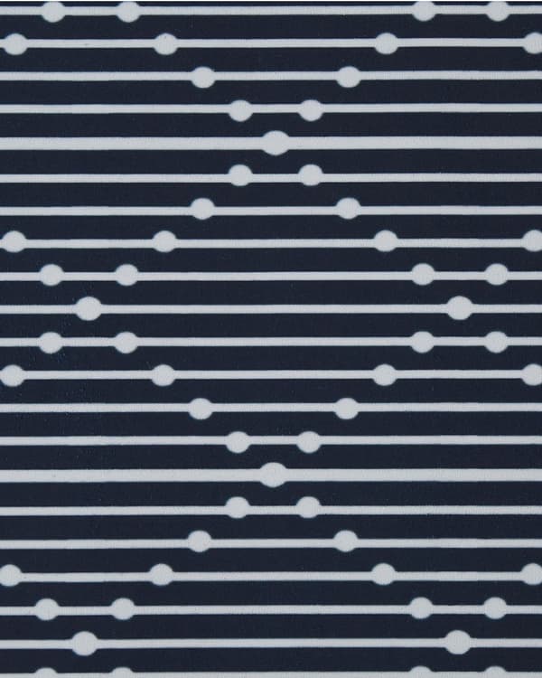 Matta Marinblå Polyester 80 x 240 cm Geometriskt mönster Vardagsrum Sovrum Hall Traditionell