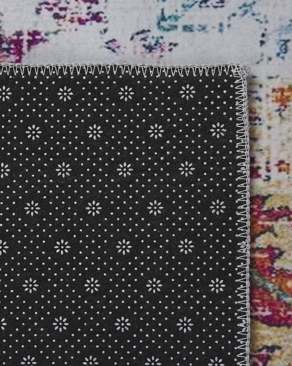 Matto monivärinen polyesteri 80 x 300 cm käytävälle itämainen kuviointi vintage-tyyli