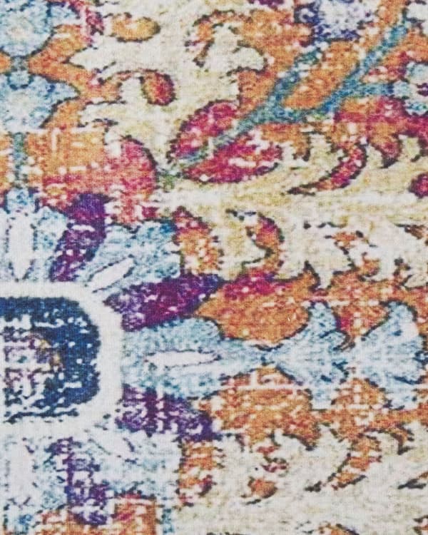Matto monivärinen polyesteri 80 x 300 cm käytävälle itämainen kuviointi vintage-tyyli