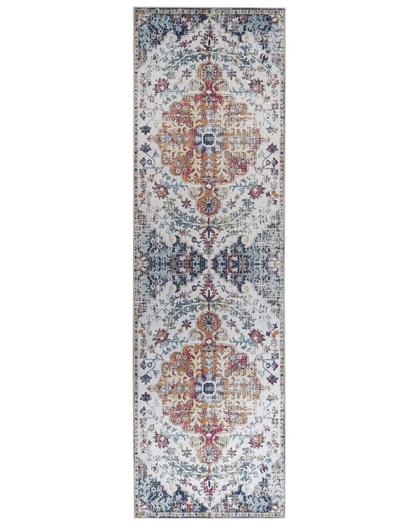 Matto monivärinen polyesteri 60 x 200 cm käytävälle itämainen kuviointi vintage-tyyli