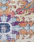 Pikkukuva 6 / 6: Matto monivärinen polyesteri 80 x 240 cm käytävälle itämainen kuviointi vintage-tyyli