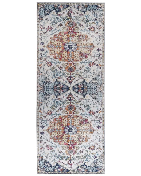 Matto monivärinen polyesteri 80 x 200 cm käytävälle itämainen kuviointi vintage-tyyli