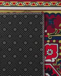 Pikkukuva 5 / 6: Matto punainen polyesteri 70 x 200 cm itämainen kuviointi vintage-tyyli