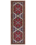 Pikkukuva 4 / 6: Matto punainen polyesteri 80 x 240 cm itämainen kuviointi vintage-tyyli