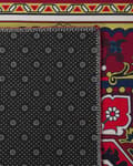 Pikkukuva 5 / 6: Matto punainen polyesteri 80 x 240 cm itämainen kuviointi vintage-tyyli