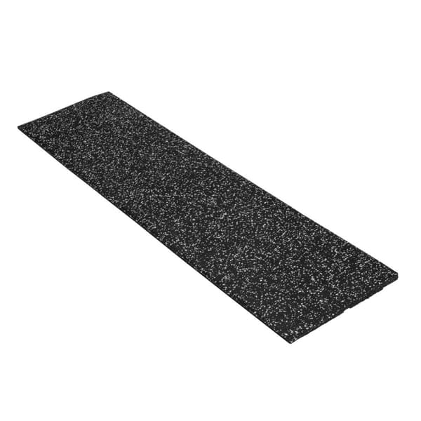Gummikant sportgolv - 100x25 cm - 20 mm tjockt - Grå