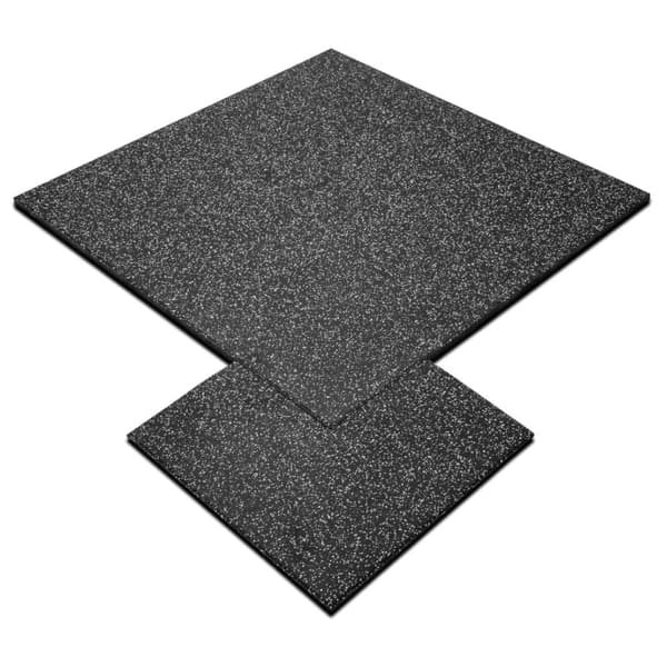 Kulmakappale kumireuna urheilulattia - 50x50 cm - 20 mm paksu - Harmaa