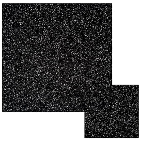 Kulmakappale kumireuna urheilulattia - 50x50 cm - 20 mm paksu - Harmaa