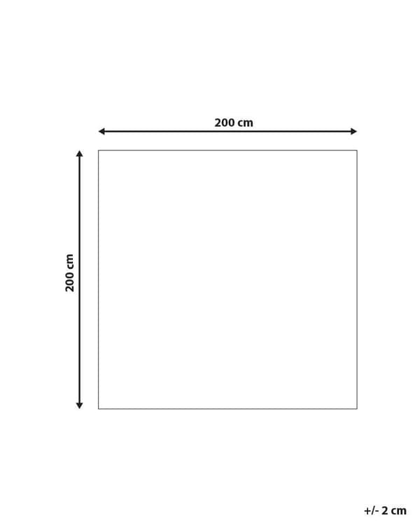 Teppe Flerfarget Kuskinn 200 x 200 cm Lappeteknikk Håndlagd Dekorativt Innredning Stue Soverom Moderne