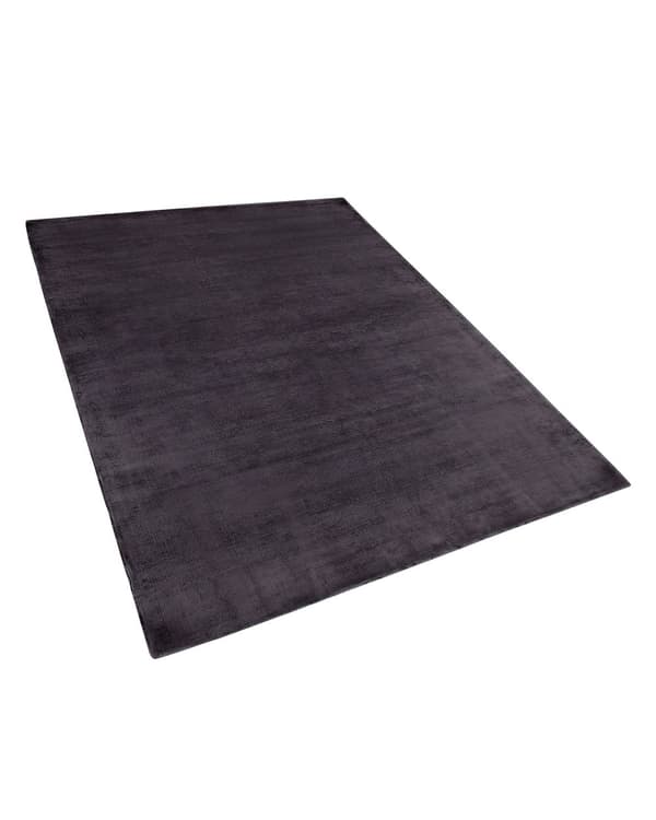 Teppe Mørkegrå Grå Viskose 160 x 230 cm Håndtuftet med lav luv Moderne Skandinavisk