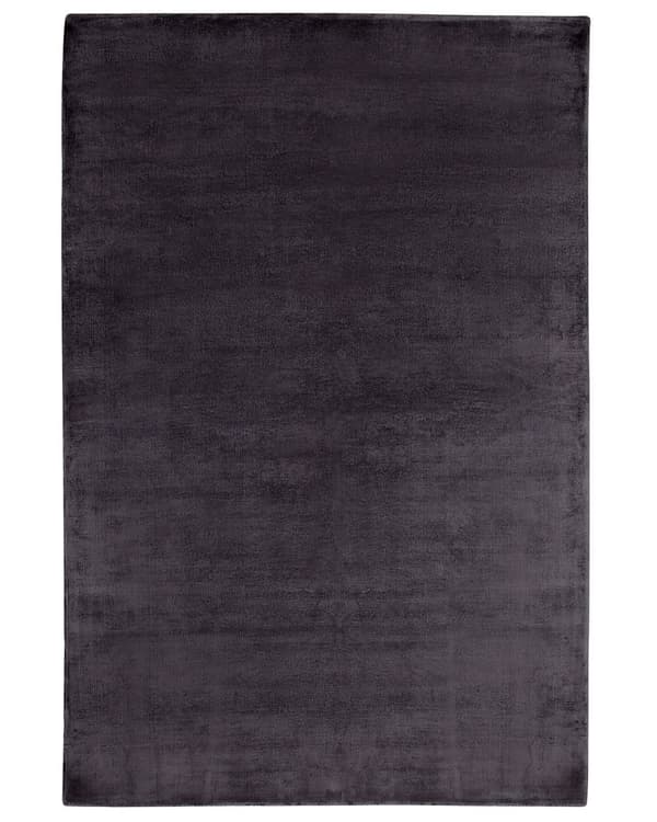 Teppe Mørkegrå Grå Viskose 160 x 230 cm Håndtuftet med lav luv Moderne Skandinavisk