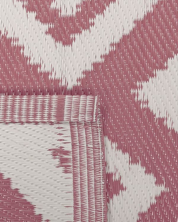 Teppe Rosa Syntetisk materiale 120 x 180 cm Geometrisk mønster Moderne Dekorativt Innendørs Utendørs Stue Balkong