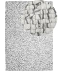 Miniatyrbilde 1 av 7: Gulvteppe Lysegrå 160 x 230 cm Ull Håndvevd Patchwork Moderne Soverom Stue