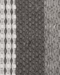 Miniatyrbilde 5 av 5: Teppe Grått Hvitt Ull Ull Polyester Filt 160 x 220 cm Rektangulært Jacquard Vevd Stripete Mønster Soverom Inngangsparti Boho Retro Dekor Tilbehør