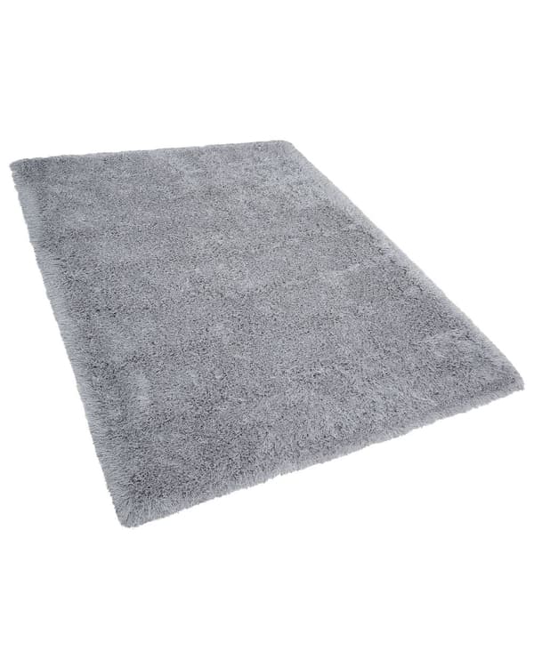 Teppe Grå Polyester 160 x 230 cm Shaggy Mykt Dekorativt Soverom Stue Moderne