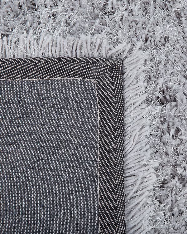 Teppe Grå Polyester 160 x 230 cm Shaggy Mykt Dekorativt Soverom Stue Moderne