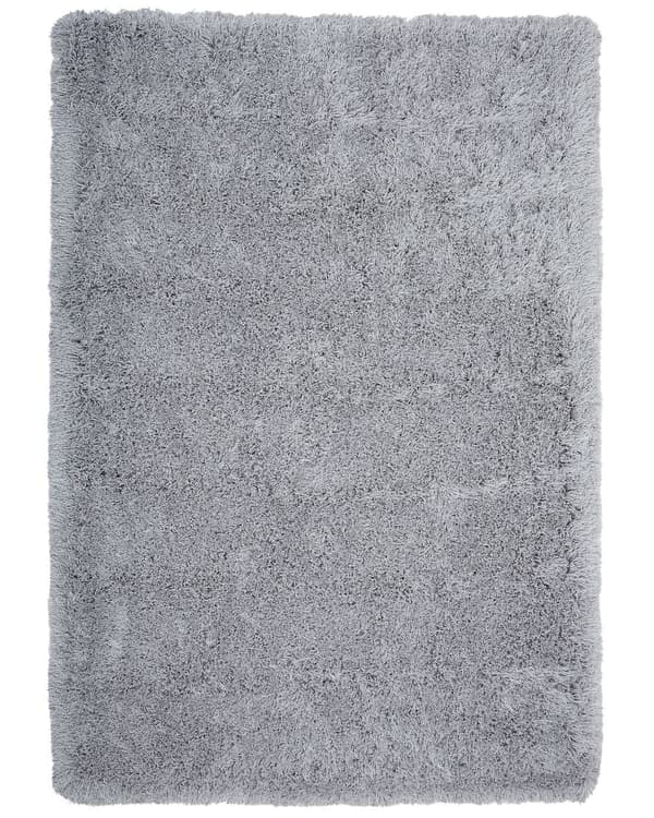Teppe Grå Polyester 160 x 230 cm Shaggy Mykt Dekorativt Soverom Stue Moderne