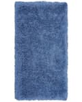 Miniatyrbilde 1 av 6: Teppe Blå Polyester 80 x 150 cm Shaggy Mykt Dekorativt Soverom Stue Moderne