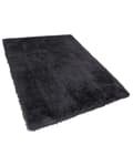 Miniatyrbilde 4 av 6: Teppe Svart Polyester 160 x 230 cm Shaggy Mykt Dekorativt Soverom Stue Moderne