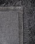 Miniatyrbilde 6 av 6: Teppe Svart Polyester 160 x 230 cm Shaggy Mykt Dekorativt Soverom Stue Moderne