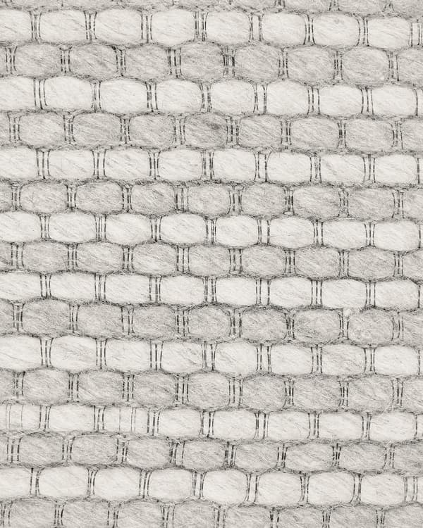 Teppe Lysegrå Ull og Polyester 140 x 200 cm Håndtuftet Klassisk Design