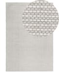 Miniatyrbilde 1 av 6: Teppe Lysegrå Ull og Polyester 140 x 200 cm Håndtuftet Klassisk Design
