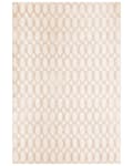 Miniatyrbilde 4 av 7: Teppe Beige Viskose 160 x 230 cm Geometrisk Mønster Håndvevd Flatvevd