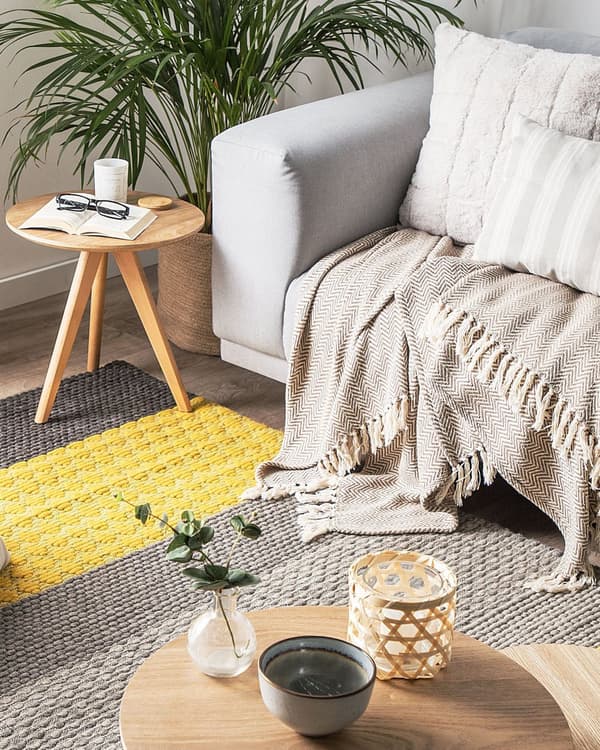Gulvteppe 140 x 200 cm Flerfarget Ull Soverom Klassisk Moderne Stil Design