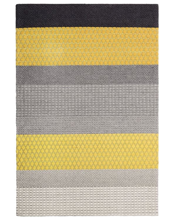 Gulvteppe 140 x 200 cm Flerfarget Ull Soverom Klassisk Moderne Stil Design