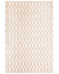 Miniatyrbilde 4 av 7: Teppe Beige Viskose 140 x 200 cm Geometrisk Mønster Håndvevd
