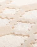 Miniatyrbilde 5 av 7: Teppe Beige Viskose 140 x 200 cm Geometrisk Mønster Håndvevd