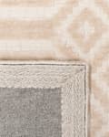 Miniatyrbilde 6 av 6: Teppe Beige Viskose 140 x 200 cm Geometrisk Mønster Håndvevd Flatvevd Skandinavisk