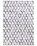 Miniatyrbilde 6 av 8: Gulvteppe Grå Skinn 140 x 200 cm Patchwork Kuskinn Geometrisk Rektangulær Moderne