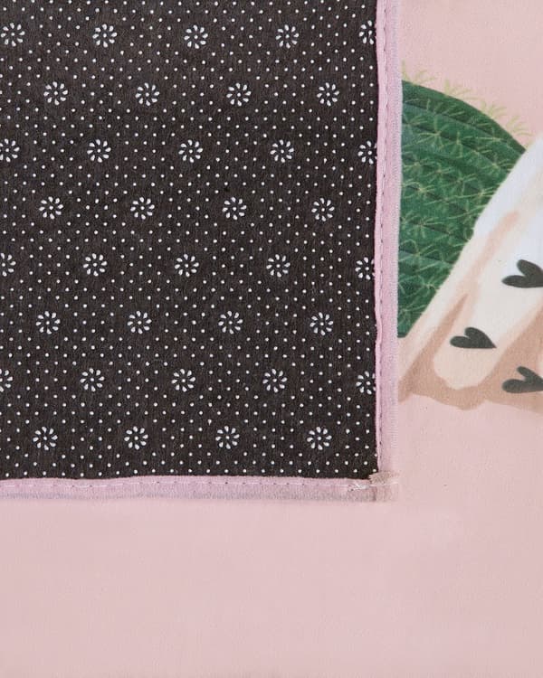 Teppe Rosa Grønn Polyester 80 x 150 cm Kaktusmotiv Kort lugg Tilbehør Dekorativt Barnerom
