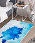 Miniatyrbilde 2 av 5: Teppe Flerfarget Polyester 80 x 150 cm Abstrakt mønster med malingsflekker Antiskli Moderne design Tilbehør Tekstiler