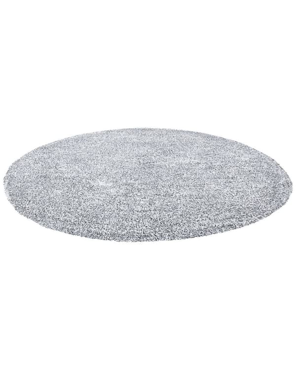 Teppe Grå Hvit Svart Polyester Bomull ø 140 cm Shaggy Rund form Dekorativt Moderne Tilbehør Innredning